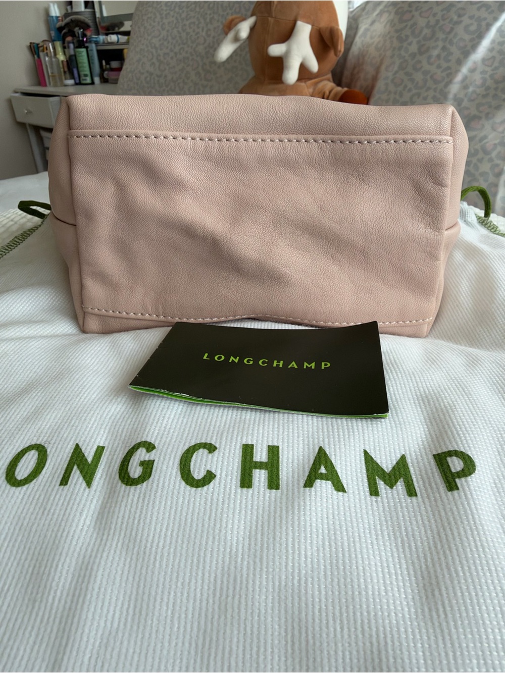 Longchamp Small Crossbody Top-Handle Bag in Blush Pink - Picture 6 of 7